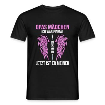 Opas Mädchen Ich War Einmal Sein Engel - Männer T-Shirt - Schwarz - Vorne - AI Model Male 178 light (178cm)