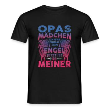 Opas Mädchen Ich War Einmal Sein Engel - Männer T-Shirt - Schwarz - Vorne - AI Model Male 178 light (178cm)