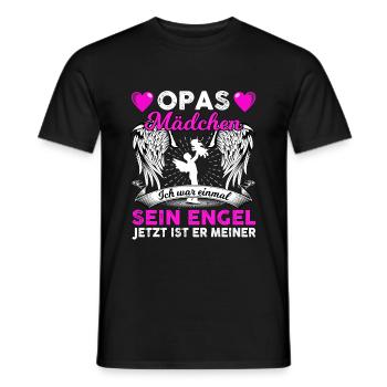 Opas Mädchen Ich War Einmal Sein Engel - Männer T-Shirt - Schwarz - Vorne - AI Model Male 178 light (178cm)