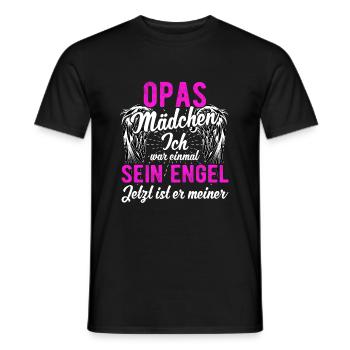 Opas Mädchen Ich War Einmal Sein Engel - Männer T-Shirt - Schwarz - Vorne - AI Model Male 178 light (178cm)