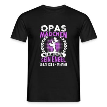 Opas Mädchen Ich War Einmal Sein Engel - Männer T-Shirt - Schwarz - Vorne - AI Model Male 178 light (178cm)
