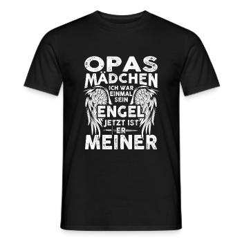 Opas Mädchen Ich War Einmal Sein Engel - Männer T-Shirt - Schwarz - Vorne - AI Model Male 178 light (178cm)