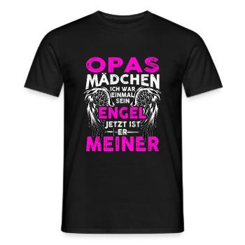 Opas Mädchen Ich War Einmal Sein Engel - Männer T-Shirt - Schwarz - Vorne - AI Model Male 178 light (178cm)