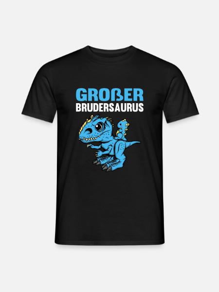 Ich werde großer Bruder 2021 - Männer T-Shirt - Schwarz