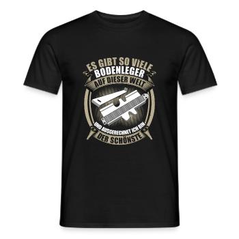 Es gibt so viele Bodenleger | Bodenleger - Männer T-Shirt - Schwarz - Vorne - AI Model Male 178 light (178cm)
