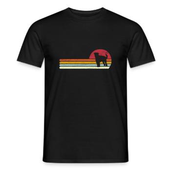 Airedale Terrier Retro - T-shirt homme - noir - Devant - AI Model Male 178 light (178cm)