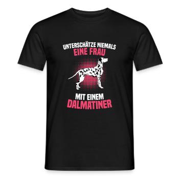 Dalmatiner - Männer T-Shirt - Schwarz - Vorne - AI Model Male 178 light (178cm)