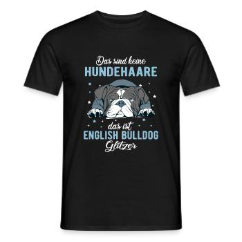 Das Sind Keine Hundehaare Das Ist English Bulldog - Männer T-Shirt - Schwarz - Vorne - AI Model Male 178 light (178cm)