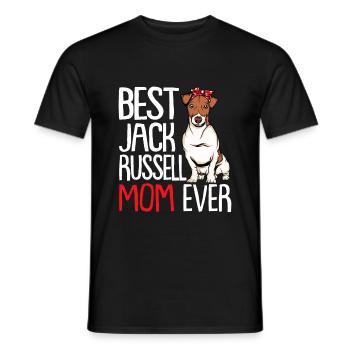 Best Jack Russell Mom Ever - Männer T-Shirt - Schwarz - Vorne - AI Model Male 178 light (178cm)
