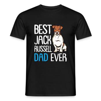 Meilleur Jack Russell Papa - T-shirt homme - noir - Devant - AI Model Male 178 light (178cm)