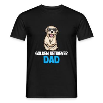 Golden-Retriever | Golden Retriever - Männer T-Shirt - Schwarz - Vorne - AI Model Male 178 light (178cm)