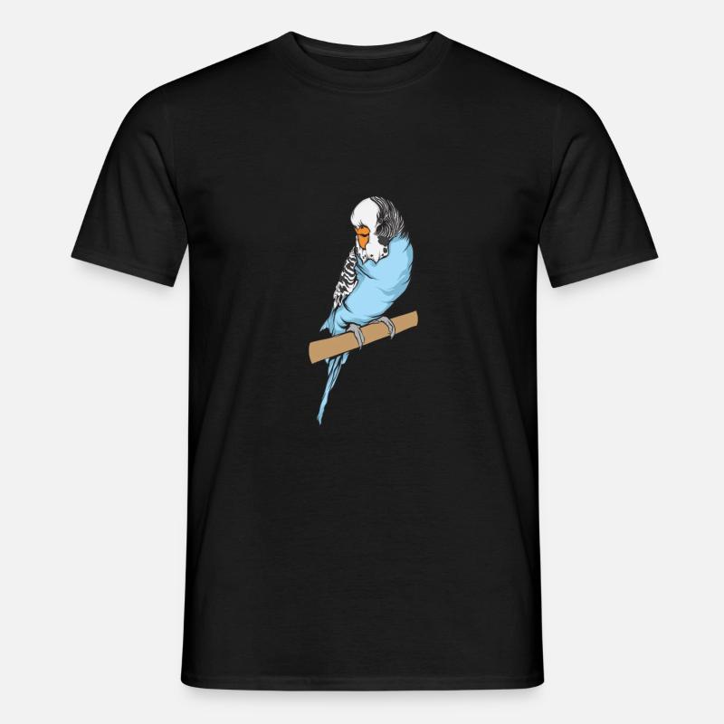 Wellensittich - Männer T-Shirt - Schwarz