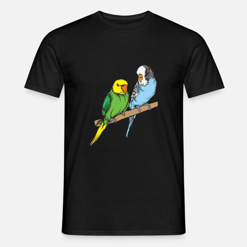 Wellensittich - Männer T-Shirt - Schwarz