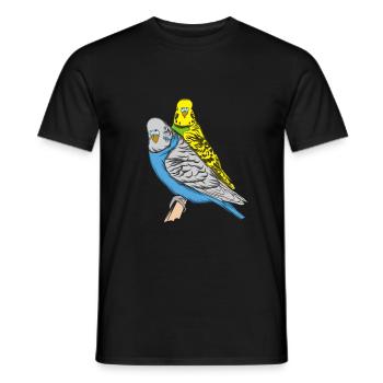 Perruche - T-shirt homme - noir - Devant - AI Model Male 178 light (178cm)
