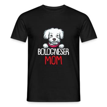 Bologneser Hunde Dad Dog Mom | Bologneser - Männer T-Shirt - Schwarz - Vorne - AI Model Male 178 light (178cm)