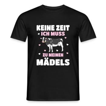 Landwirt Bauer Stall Kühe | Kuh - Männer T-Shirt - Schwarz - Vorne - AI Model Male 178 light (178cm)