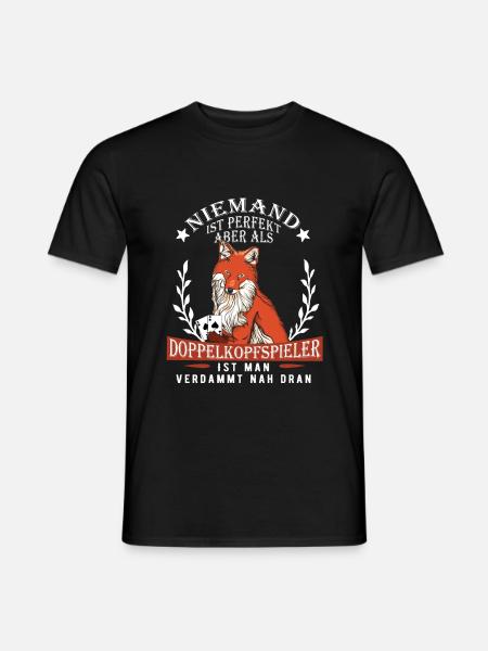 Schafkopf Skat Kartenspiel | Doppelkopf - Männer T-Shirt - Schwarz
