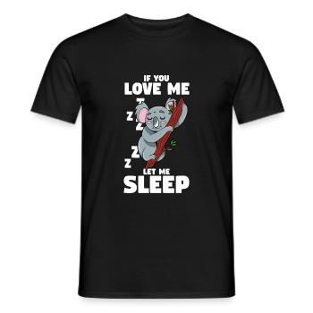 Koala - Men's T-Shirt - black - Front - AI Model Male 178 light (178cm)