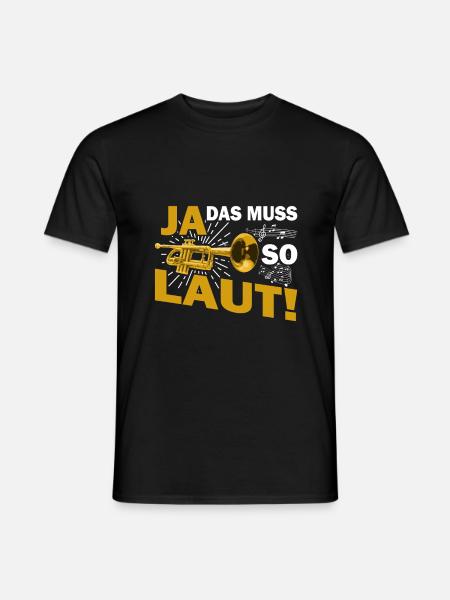 Trompete - Männer T-Shirt - Schwarz