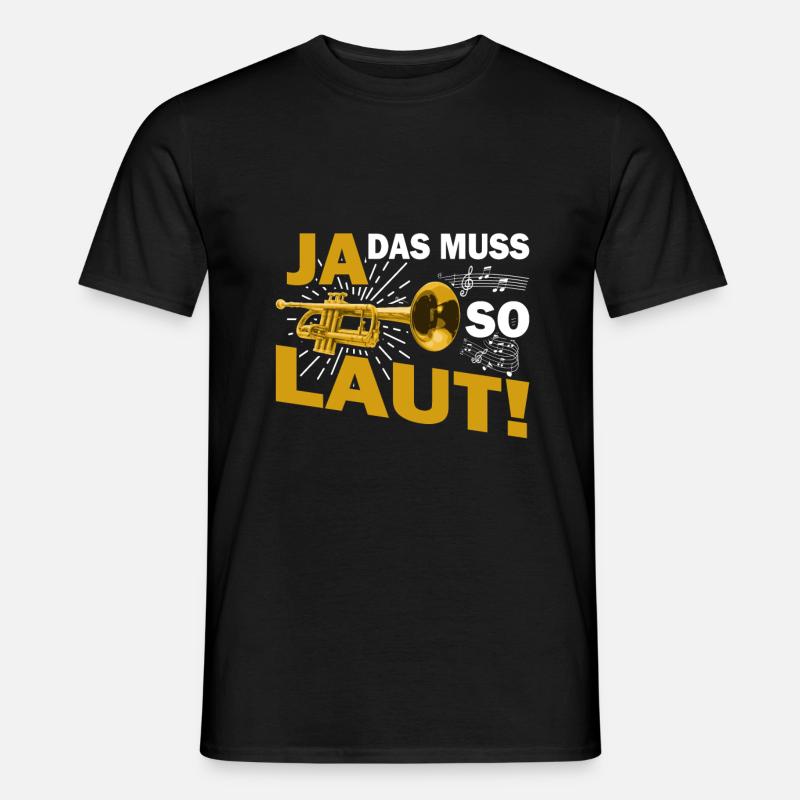 Trompete - Männer T-Shirt - Schwarz