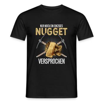 Goldsucher Goldwaschen Goldgraben Goldbarren - Männer T-Shirt - Schwarz - Vorne - AI Model Male 178 light (178cm)