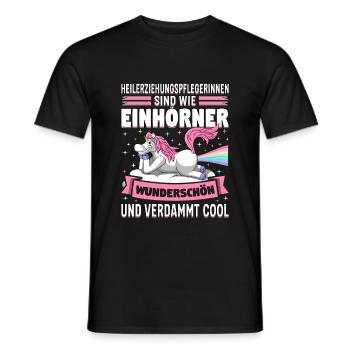 Heilerziehungspfleger - Männer T-Shirt - Schwarz - Vorne - AI Model Male 178 light (178cm)