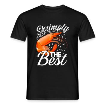 Crevettes Fruits de mer Fruits de mer Crabe Crabe - T-shirt homme - noir - Devant - AI Model Male 178 light (178cm)