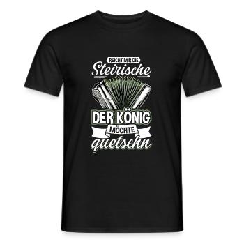 Steirische Harmonika Ziachorgl Quetschn Steiermark - Männer T-Shirt - Schwarz - Vorne - AI Model Male 178 light (178cm)