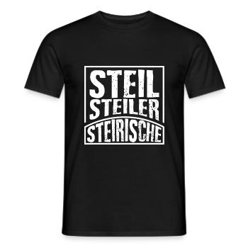 Quetschn Steirische Harmonika Volksmusik - Männer T-Shirt - Schwarz - Vorne - AI Model Male 178 light (178cm)