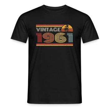 1961 Limited Edition Geburtstag Outfit 1961 vintag - Männer T-Shirt - Schwarz - Vorne - AI Model Male 178 light (178cm)