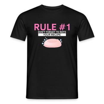 Soap Making Design for Soap Maker Designs - Men's T-Shirt - black - Front - AI Model Male 178 light (178cm)