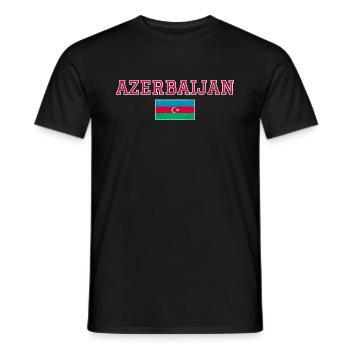 Azerbaijan - Men's T-Shirt - black - Front - AI Model Male 178 light (178cm)