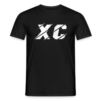 Cross Country XC - Men's T-Shirt - black - Front - AI Model Male 178 light (178cm)