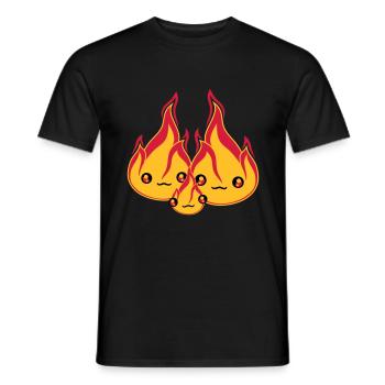 baby kind junges familie 2 freunde team paar liebe - Männer T-Shirt - Schwarz - Vorne - AI Model Male 178 light (178cm)