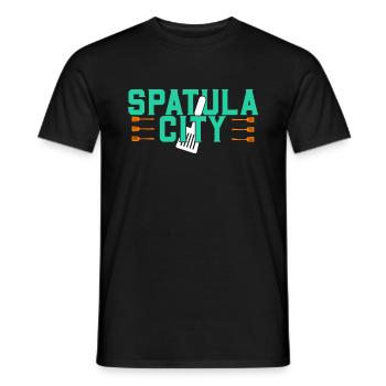 Spatula City Chef Food Professional Baker - T-shirt homme - noir - Devant - AI Model Male 178 light (178cm)