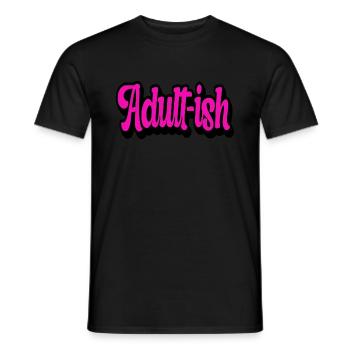 Adulte Adulte 18e anniversaire - T-shirt homme - noir - Devant - AI Model Male 178 light (178cm)