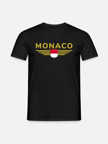 Monaco Design – Le style pour les fans de la Principauté - T-shirt homme - noir