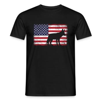 Conception de chasseur de coyote pour la chasse au coyote - T-shirt homme - noir - Devant - AI Model Male 178 light (178cm)