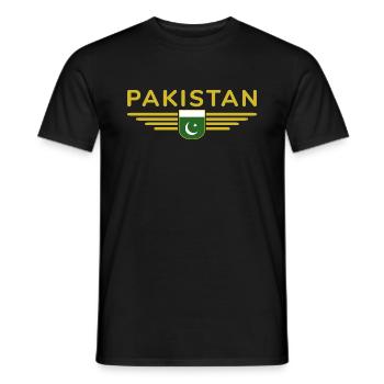 Pakistan Design – Proud of the homeland - Men's T-Shirt - black - Front - AI Model Male 178 light (178cm)