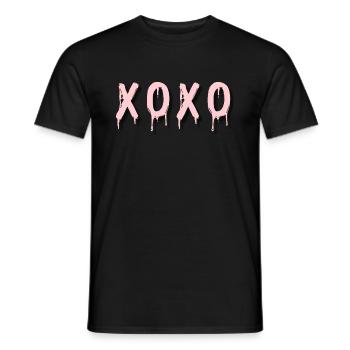 XOXO - T-shirt homme - noir - Devant - AI Model Male 178 light (178cm)