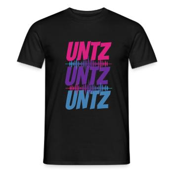 UNTZ UNTZ UNTZ BASS - Männer T-Shirt - Schwarz - Vorne - AI Model Male 178 light (178cm)