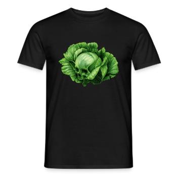 Kopfsalat - Men's T-Shirt - black - Front - AI Model Male 178 light (178cm)