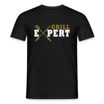 Grill Expert | Colors changeable - Men's T-Shirt - black - Front - AI Model Male 178 light (178cm)