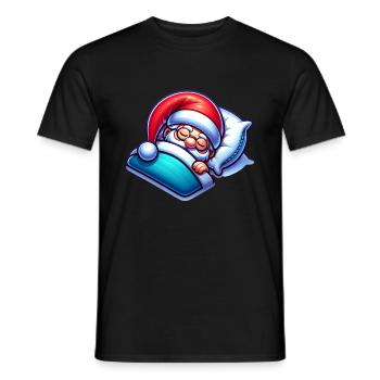 Chemise de nuit - T-shirt homme - noir - Devant - AI Model Male 178 light (178cm)