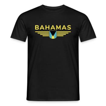 Bahamas Fans: Tropisches Design - Männer T-Shirt - Schwarz - Vorne - AI Model Male 178 light (178cm)