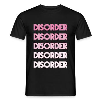 disorder - Männer T-Shirt - Schwarz - Vorne - AI Model Male 178 light (178cm)