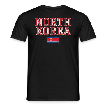 Nordkorea - Männer T-Shirt - Schwarz - Vorne - AI Model Male 178 light (178cm)