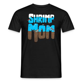 Mom of Shrimp Pet Design pour les fiers fans de crevettes - T-shirt homme - noir - Devant - AI Model Male 178 light (178cm)