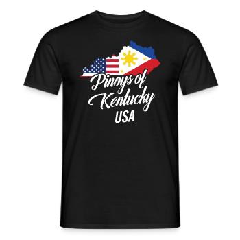 Filipinos von Kentucky Design für stolze Fil-Ams - Männer T-Shirt - Schwarz - Vorne - AI Model Male 178 light (178cm)