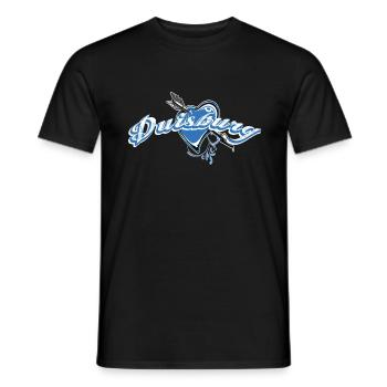 Duisburg - T-shirt homme - noir - Devant - AI Model Male 178 light (178cm)